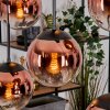 Gastor Hanglamp, Kogellampje, Hanglamp Duidelijk, Koperkleurig, 6-lichts