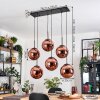 Gastor Hanglamp, Kogellampje, Hanglamp Koperkleurig, 6-lichts
