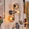 Koyoto Kogellampje, Wandlamp Amber, Duidelijk, Rookkleurig, 3-lichts