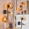 Koyoto Kogellampje, Wandlamp Amber, Duidelijk, 3-lichts