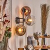 Koyoto Kogellampje, Wandlamp Goud, Duidelijk, Koperkleurig, Rookkleurig, 3-lichts