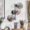 Gastor Kogellampje, Wandlamp Rookkleurig, 3-lichts
