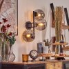 Gastor Kogellampje, Wandlamp Rookkleurig, 3-lichts