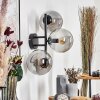 Gastor Kogellampje, Wandlamp Rookkleurig, 3-lichts