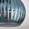 Koyoto Plafondlamp, Kogellampje Blauw, Goud, Koperkleurig, 3-lichts