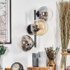 Gastor Kogellampje, Wandlamp Amber, Duidelijk, Rookkleurig, 3-lichts