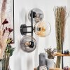 Gastor Kogellampje, Wandlamp Amber, Duidelijk, Rookkleurig, 3-lichts