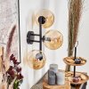 Gastor Kogellampje, Wandlamp Amber, 3-lichts