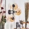 Gastor Kogellampje, Wandlamp Amber, 3-lichts