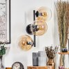 Gastor Kogellampje, Wandlamp Amber, Duidelijk, 3-lichts