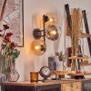 Gastor Kogellampje, Wandlamp Amber, Duidelijk, Rookkleurig, 3-lichts