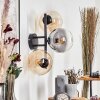 Gastor Kogellampje, Wandlamp Amber, Duidelijk, Rookkleurig, 3-lichts