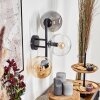 Gastor Kogellampje, Wandlamp Amber, Duidelijk, Rookkleurig, 3-lichts