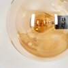 Gastor Kogellampje, Wandlamp Amber, Duidelijk, Rookkleurig, 3-lichts
