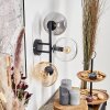 Gastor Kogellampje, Wandlamp Amber, Duidelijk, Rookkleurig, 3-lichts