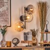 Gastor Kogellampje, Wandlamp Amber, Duidelijk, Rookkleurig, 3-lichts