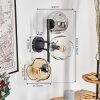 Gastor Kogellampje, Wandlamp Amber, Duidelijk, Rookkleurig, 3-lichts