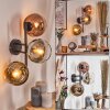 Koyoto Kogellampje, Wandlamp Chroom, Goud, Duidelijk, Koperkleurig, Rookkleurig, 3-lichts