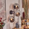 Gastor Kogellampje, Wandlamp Chroom, Rookkleurig, 3-lichts