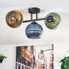 Koyoto Plafondlamp, Kogellampje Blauw, Goud, Groen, 3-lichts