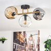 Ripoll Plafondlamp, Kogellampje Goud, Zwart, 3-lichts