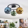 Ripoll Plafondlamp, Kogellampje Blauw, Goud, Groen, 3-lichts