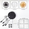 Ripoll Hanglamp, Kogellampje, Cluster hanglamp Amber, Duidelijk, Rookkleurig, 4-lichts