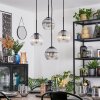 Koyoto Hanglamp, Kogellampje, Cluster hanglamp Amber, Duidelijk, Rookkleurig, 4-lichts
