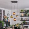Koyoto Hanglamp, Kogellampje, Cluster hanglamp Blauw, Groen, Koperkleurig, 4-lichts