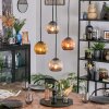 Ripoll Hanglamp, Kogellampje, Cluster hanglamp Goud, Koperkleurig, Rookkleurig, 4-lichts