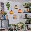 Ripoll Hanglamp, Kogellampje, Cluster hanglamp Goud, Koperkleurig, Rookkleurig, 4-lichts