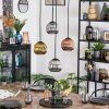 Ripoll Hanglamp, Kogellampje, Cluster hanglamp Goud, Koperkleurig, Rookkleurig, 4-lichts