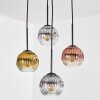 Ripoll Hanglamp, Kogellampje, Cluster hanglamp Goud, Duidelijk, Koperkleurig, Rookkleurig, 4-lichts