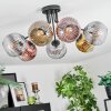 Ripoll Plafondlamp, Kogellampje Goud, Duidelijk, Koperkleurig, Rookkleurig, 7-lichts