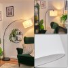 Bassagoda Staande lamp, Booglampen Zwart, 1-licht, Stoffen lampenkap