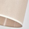 Bassagoda Staande lamp, Booglampen Chroom, Zwart, 1-licht, Stoffen kap