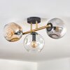 Ripoll Plafondlamp, Kogellampje Goud, Zwart, 3-lichts