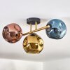 Ripoll Plafondlamp, Kogellampje Goud, Zwart, 3-lichts