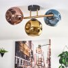 Ripoll Plafondlamp, Kogellampje Goud, Zwart, 3-lichts