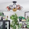 Ripoll Plafondlamp, Kogellampje Goud, Duidelijk, Koperkleurig, Rookkleurig, 5-lichts