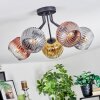Ripoll Plafondlamp, Kogellampje Goud, Duidelijk, Koperkleurig, Rookkleurig, 5-lichts