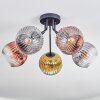 Ripoll Plafondlamp, Kogellampje Goud, Duidelijk, Koperkleurig, Rookkleurig, 5-lichts