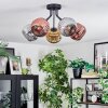 Ripoll Plafondlamp, Kogellampje Chroom, Goud, Koperkleurig, Rookkleurig, 5-lichts