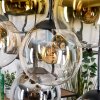 Gastor Hanglamp, Kogellampje, Hanglamp Amber, Goud, Duidelijk, Rookkleurig, 8-lichts
