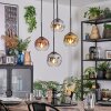 Ripoll Hanglamp, Kogellampje, Cluster hanglamp Chroom, Goud, Duidelijk, Koperkleurig, Rookkleurig, 4-lichts