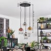 Ripoll Hanglamp, Kogellampje, Cluster hanglamp Chroom, Goud, Duidelijk, Koperkleurig, Rookkleurig, 4-lichts