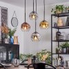 Ripoll Hanglamp, Kogellampje, Cluster hanglamp Chroom, Goud, Duidelijk, Koperkleurig, Rookkleurig, 4-lichts