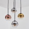 Ripoll Hanglamp, Kogellampje, Cluster hanglamp Chroom, Goud, Duidelijk, Koperkleurig, Rookkleurig, 4-lichts