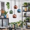Ripoll Hanglamp, Kogellampje, Cluster hanglamp Blauw, Groen, Koperkleurig, 4-lichts