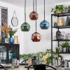 Ripoll Hanglamp, Kogellampje, Cluster hanglamp Blauw, Groen, Koperkleurig, 4-lichts